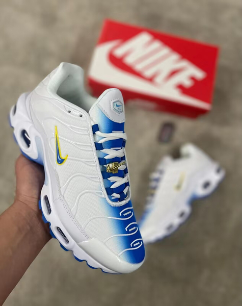 Men's Hot sale Running weapon Air Max TN White/Blue Shoes 037